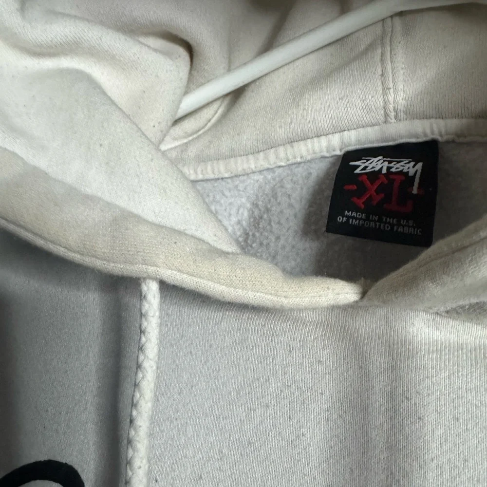 Stussy White Mens Hoodie (XL) - Picture 5 of 5
